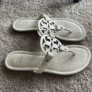 Tory Burch white sandals